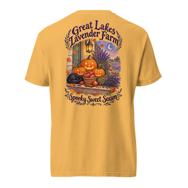 Lantern Porch Lavender Garment-Dyed T-Shirt in Mustard