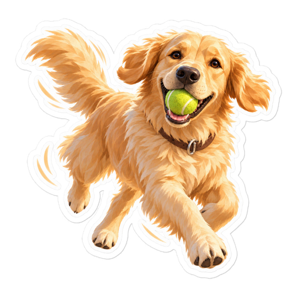 Lavender Farm Simulator Finnegan Zoomies Sticker in White