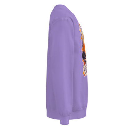 Lavender Farm Simulator Lantern Porch Lavender Crewneck Sweatshirt in Violet