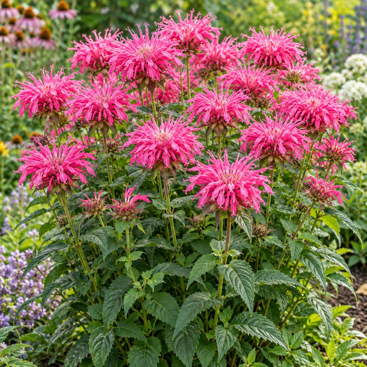 Pink Chenille Bee Balm