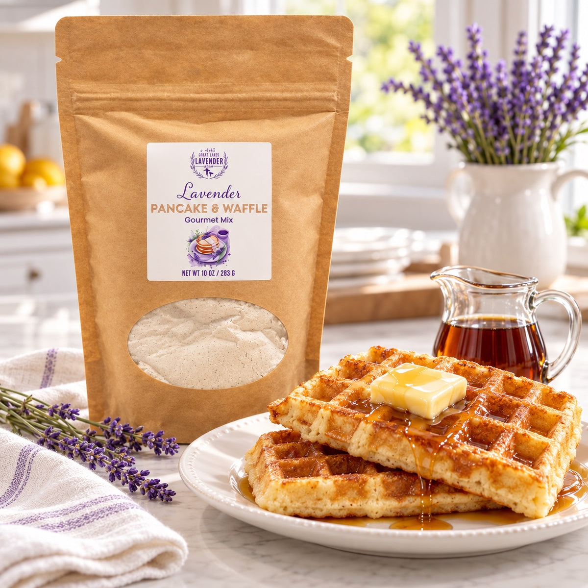 Lavender Pancake & Waffle Mix
