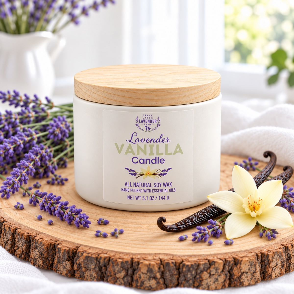 Lavender Ceramic Candle – All Scents