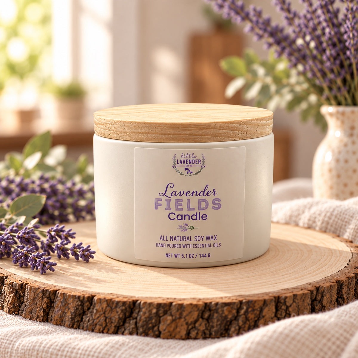 Lavender Ceramic Candle – All Scents
