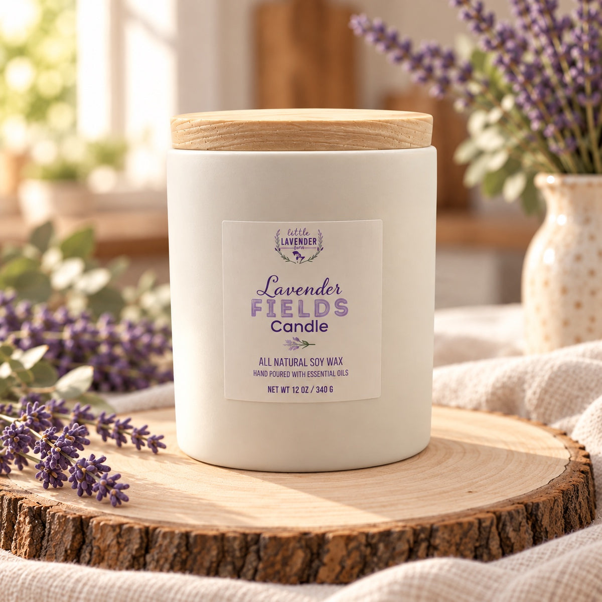Lavender Ceramic Candle – All Scents