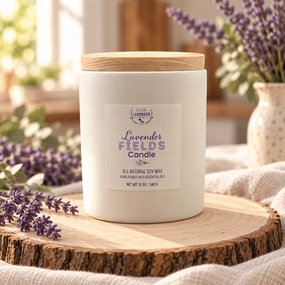 Lavender Ceramic Candle – All Scents