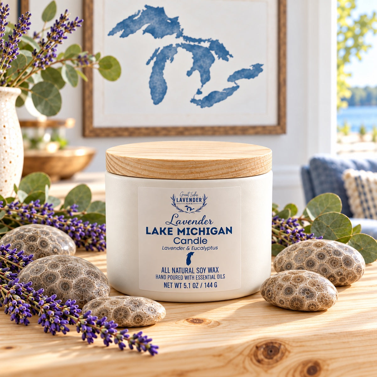 Lavender Ceramic Candle – All Scents