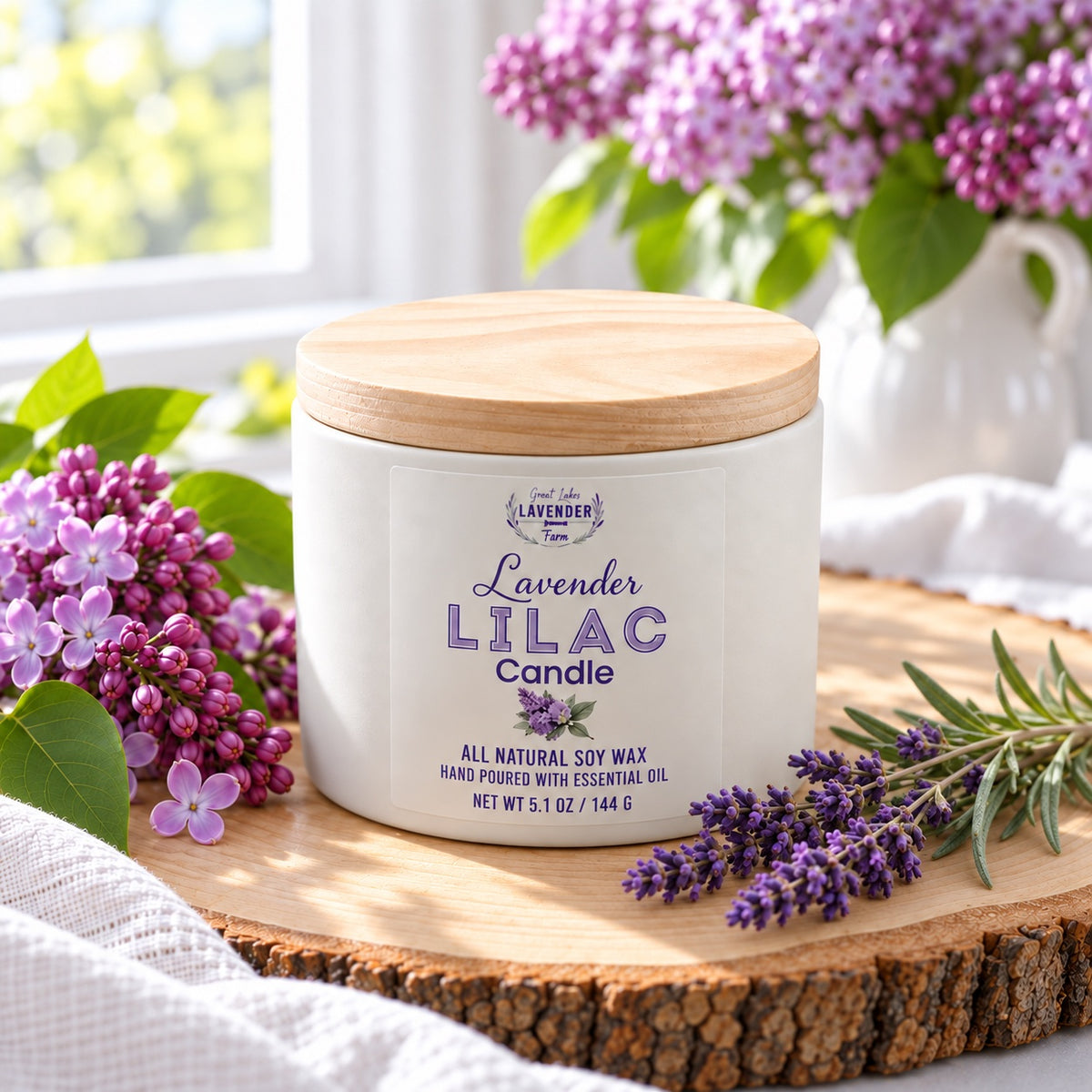 Lavender Ceramic Candle – All Scents