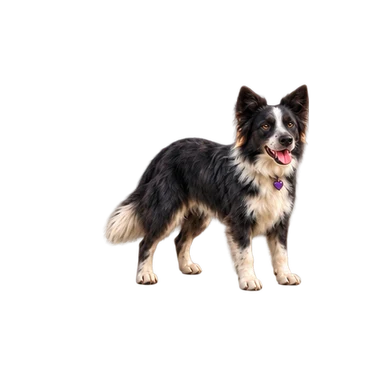 Huckleberry, the farm dog