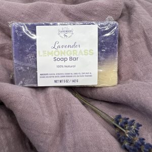Lavender Lemongrass Soap Bar – Handmade Cold Process – 5 oz