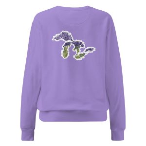 Unisex garment-dyed sweatshirt